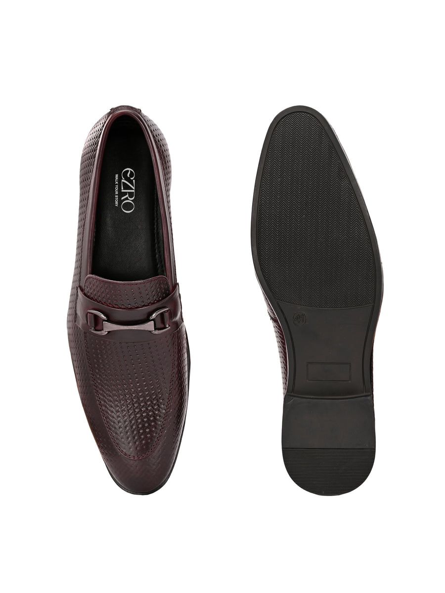 EZRO Men Brown Stylish Moccasins – Comfortable & Elegant Slip-On Shoes for Casual, Office & Everyday Wear