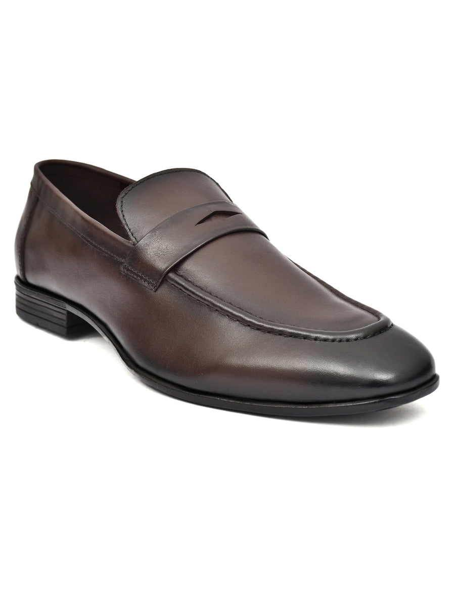 EZRO Elegant Brown Loafers, Effortless Confidence Moccasins for Men