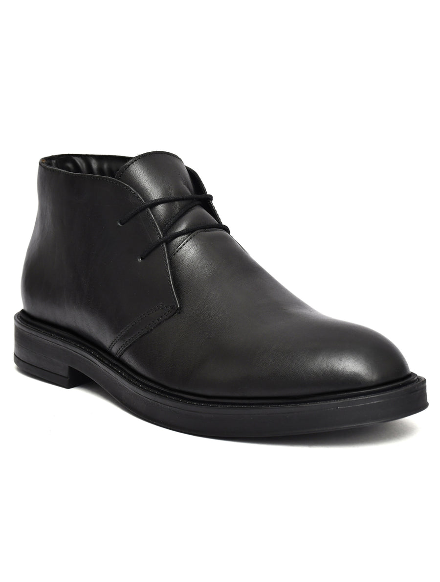 EZRO Men Black Ankle Boots – Stylish & Comfortable Footwear