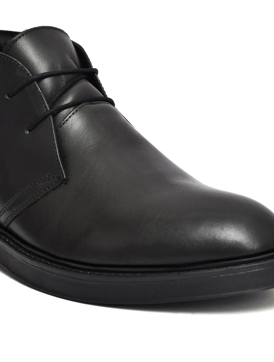 EZRO Men Black Ankle Boots – Stylish & Comfortable Footwear