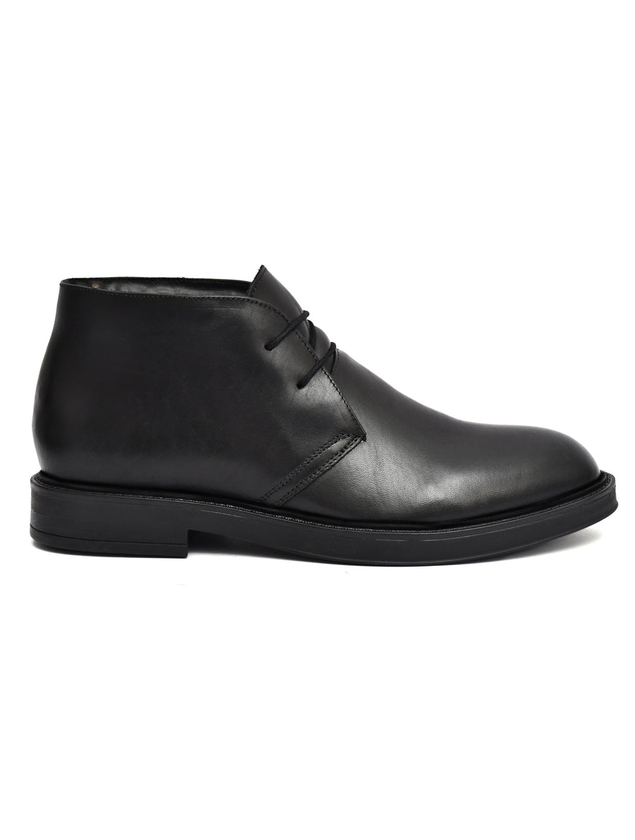 EZRO Men Black Ankle Boots – Stylish & Comfortable Footwear