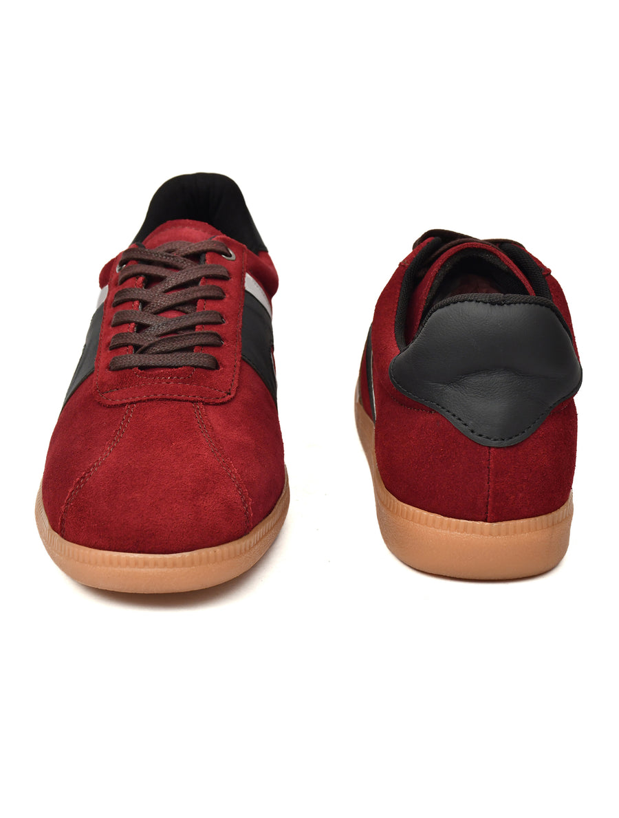 EZRO Men’s Stylish Red Sneakers – Comfortable & Lightweight for Everyday Wear