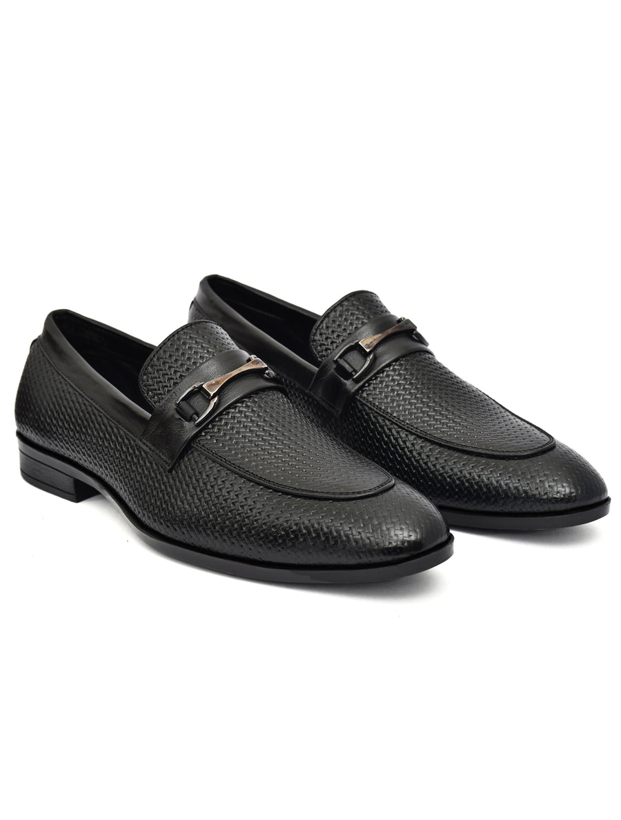 EZRO Men Black Stylish Moccasins – Comfortable & Elegant Slip-On Shoes for Casual, Office & Everyday Wear