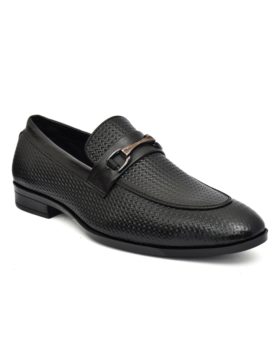 EZRO Men Black Stylish Moccasins – Comfortable & Elegant Slip-On Shoes for Casual, Office & Everyday Wear