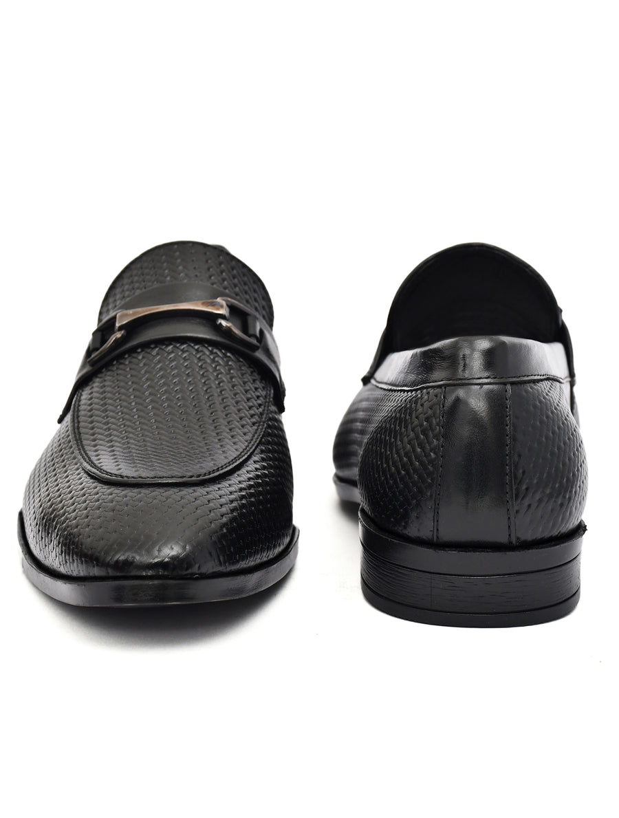 EZRO Men Black Stylish Moccasins – Comfortable & Elegant Slip-On Shoes for Casual, Office & Everyday Wear