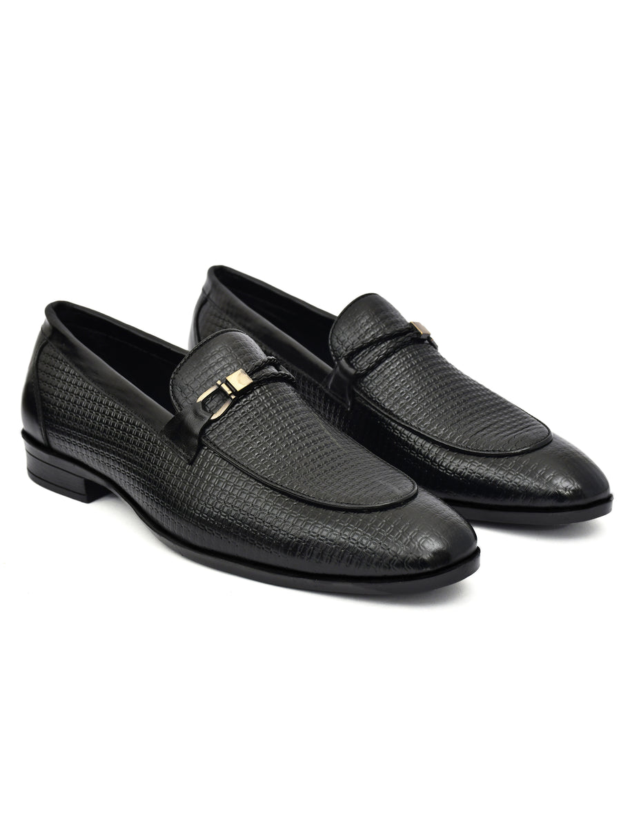 EZRO Men Black Stylish Moccasins – Comfortable & Elegant Slip-On Shoes for Casual, Office & Everyday Wear