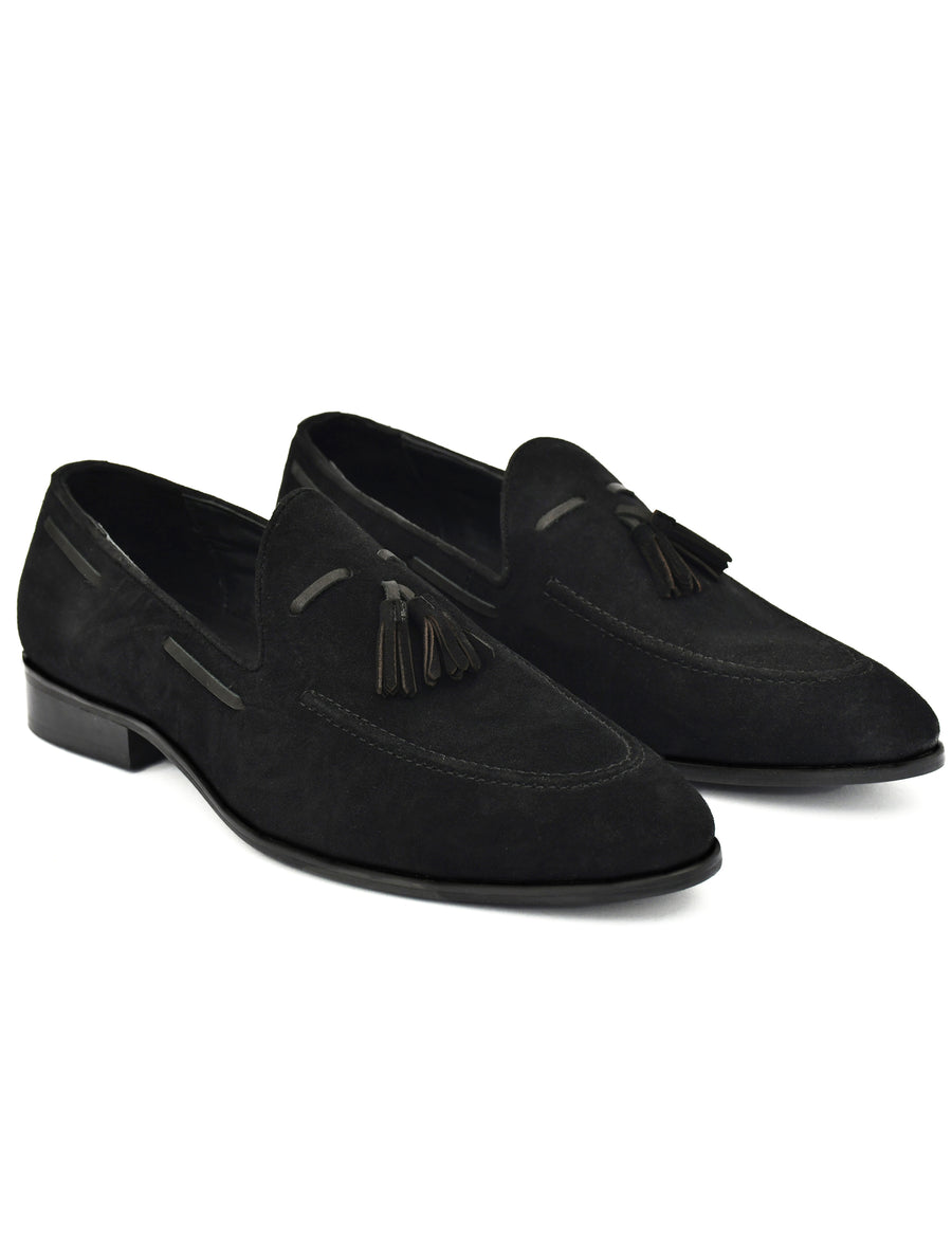 EZRO Men’s Stylish Black Loafers – Comfortable & Elegant Slip-On Shoes for Casual, Office & Everyday Wear