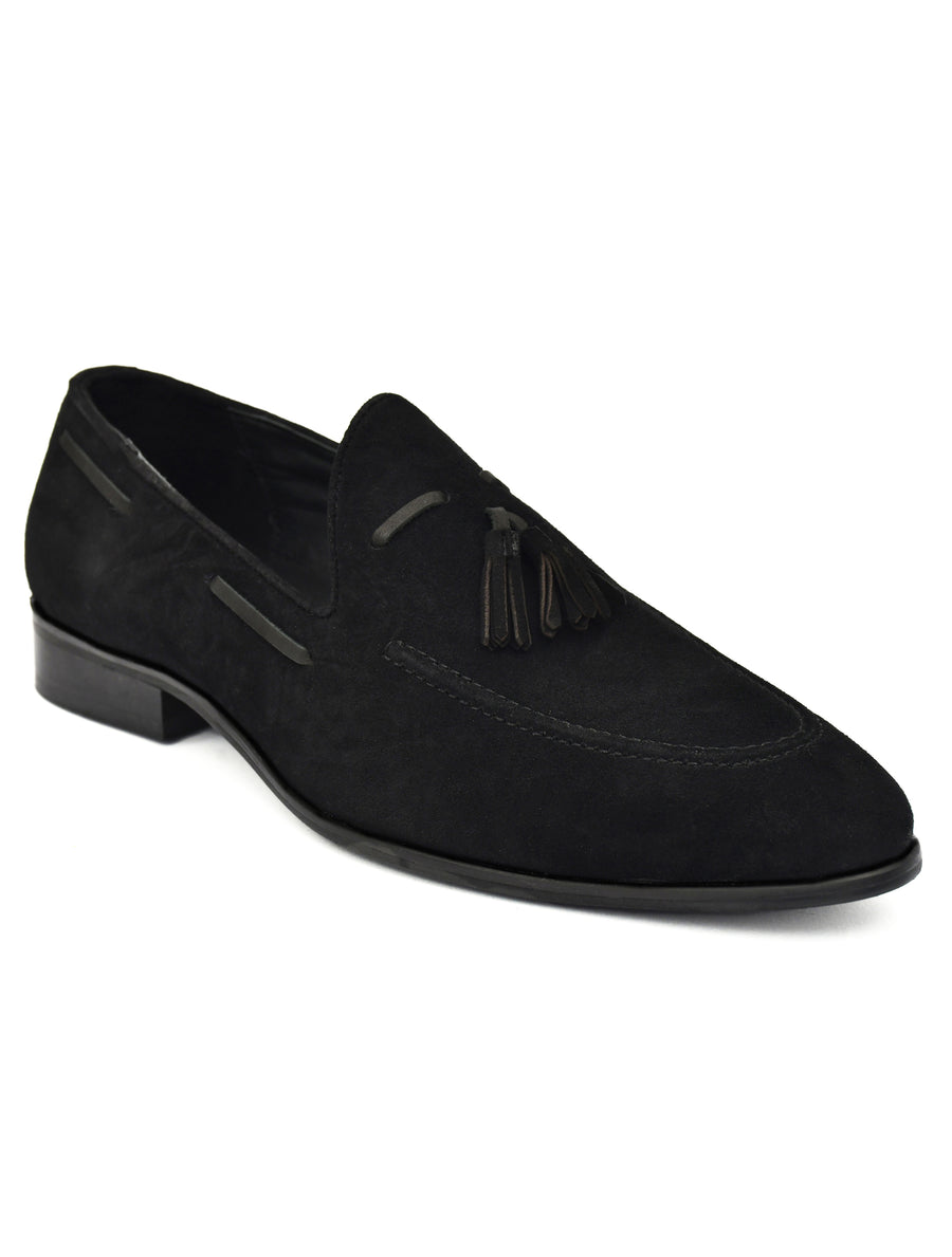 EZRO Men’s Stylish Black Loafers – Comfortable & Elegant Slip-On Shoes for Casual, Office & Everyday Wear
