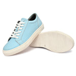 EZRO Men Sky Blue Casual Lace-Up Sneakers – Stylish Low-Top Everyday Shoes
