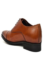 EZRO Men Premium Tan Oxford Formal Dress Shoes