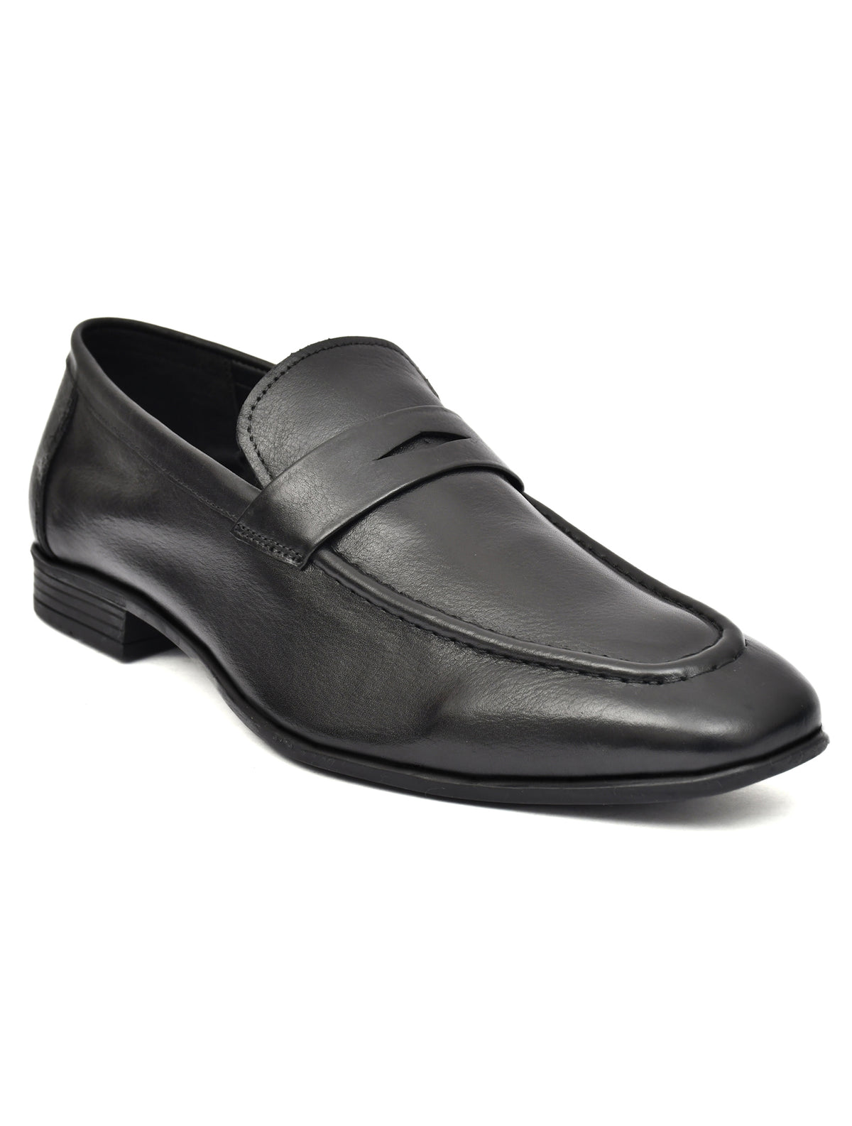 EZRO Elegant Black Loafers, Effortless Confidence Moccasins for Men