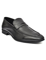 EZRO Elegant Black Loafers, Effortless Confidence Moccasins for Men