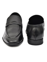 EZRO Elegant Black Loafers, Effortless Confidence Moccasins for Men