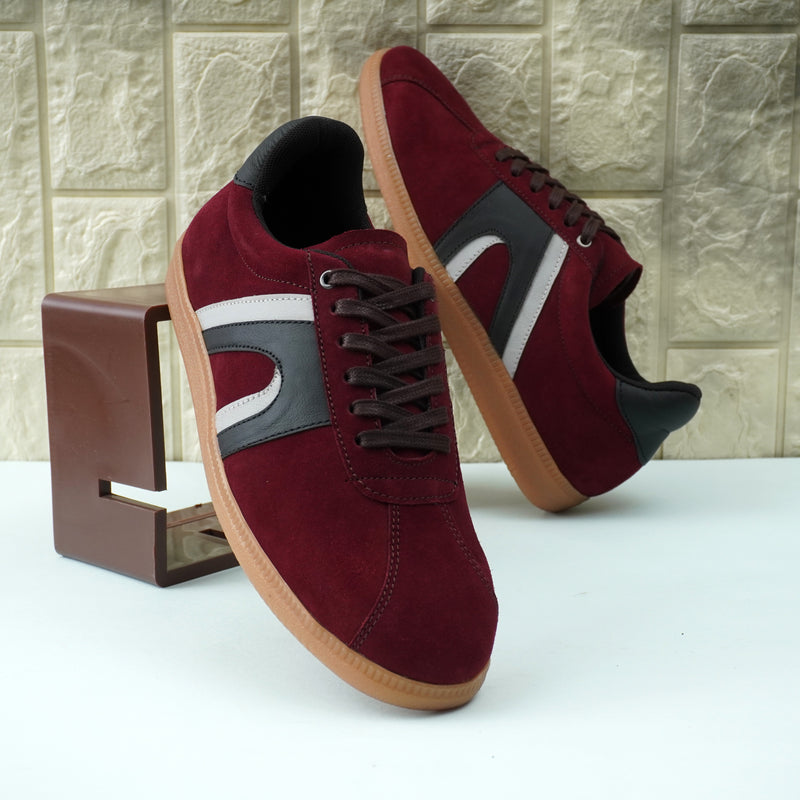EZRO Men’s Stylish Red Sneakers – Comfortable & Lightweight for Everyday Wear