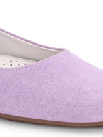 EZRO Women Comfortable Purple Ballerina Flats
