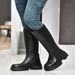 EZRO Women’s Knee-High Black Long Boots – Trendy Fashion Boots with Stylish Design