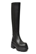 EZRO Women’s Knee-High Black Long Boots – Trendy Fashion Boots with Stylish Design