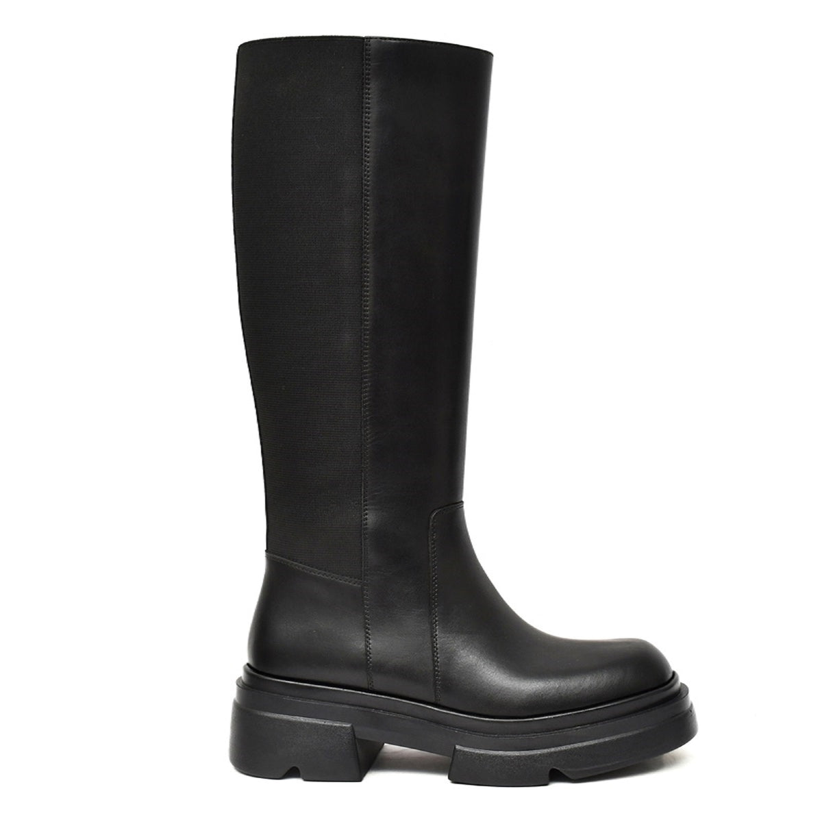 EZRO Women Knee-High Black Long Boots – Trendy Fashion Boots with Stylish Design