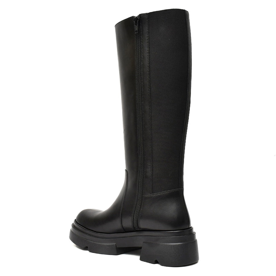 EZRO Women’s Knee-High Black Long Boots – Trendy Fashion Boots with Stylish Design