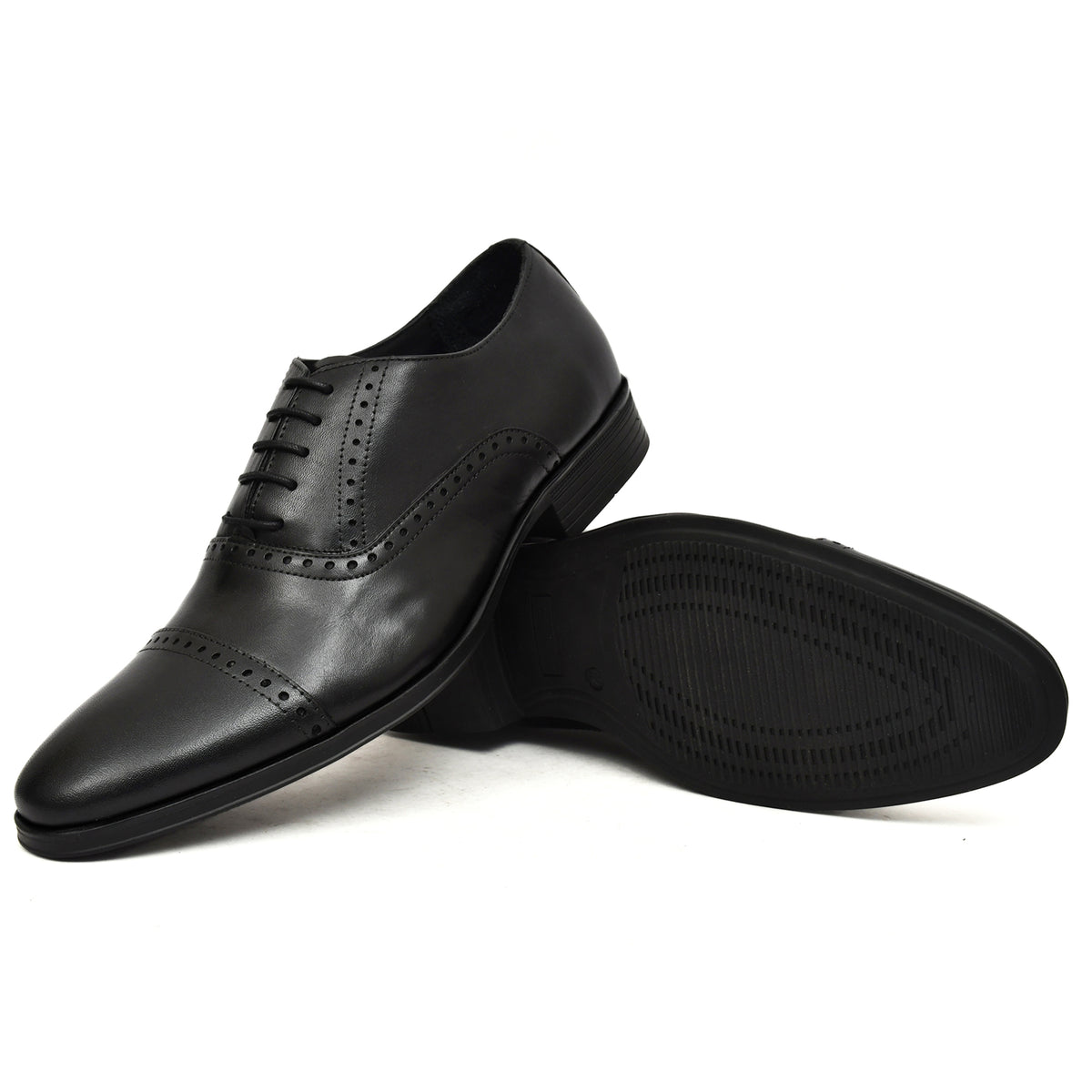 EZRO Men Black Comfortable Formal Shoes