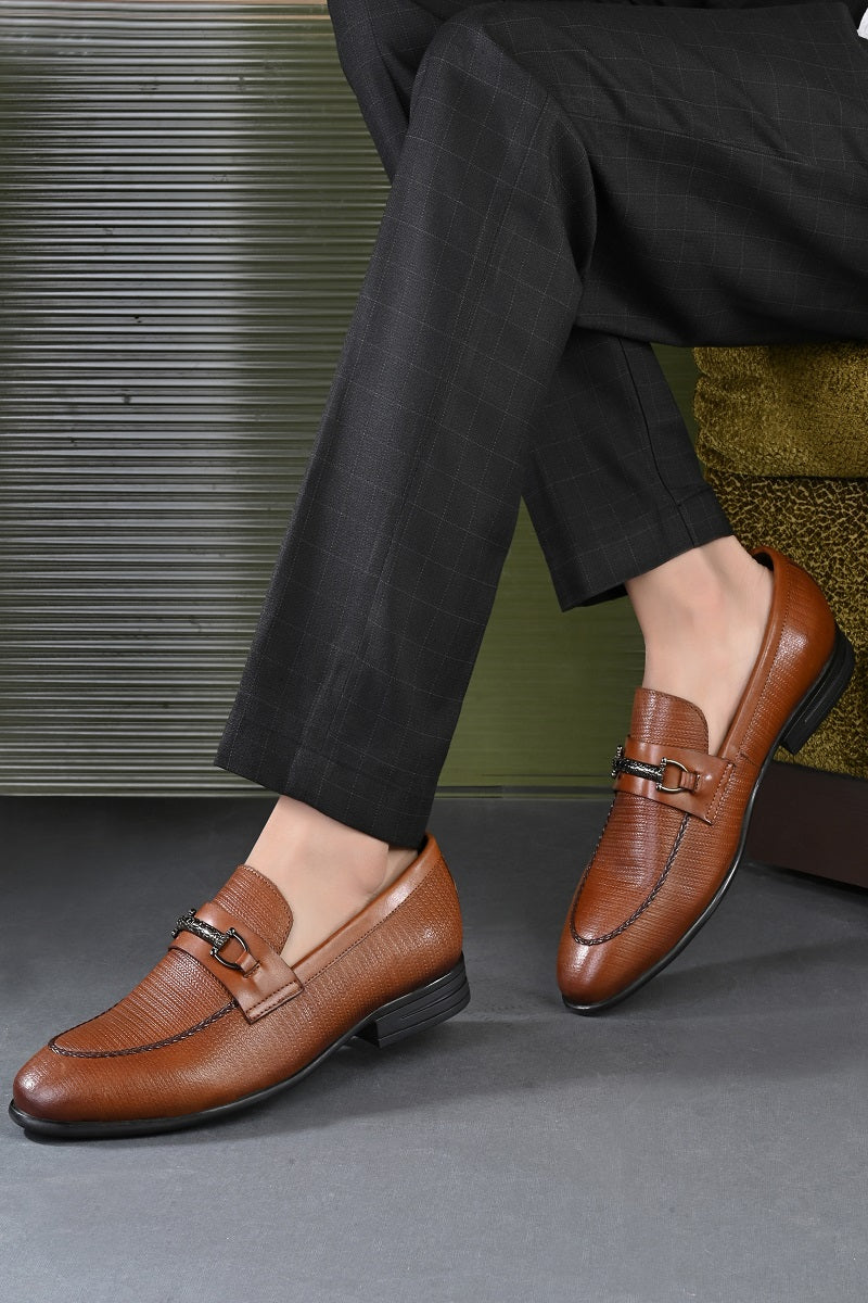 EZRO Men Premium Tan Loafers | Comfortable Slip-On Casual, Office & Party Shoes for Men