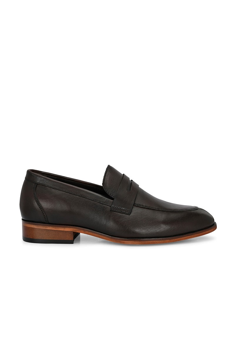 EZRO Men Premium Brown Formal Loafers | Classic Slip-On Business, Office & Wedding Dress Shoes