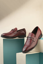 EZRO Men's Premium Wine Moccasins | Comfortable Slip-On Casual Driving & Everyday Shoes