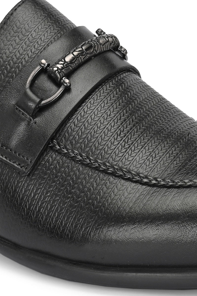 EZRO Men Premium Black Loafers | Comfortable Slip-On Casual, Office & Party Shoes for Men