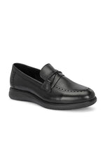 EZRO Men Premium Black Loafers | Classic Slip-On Formal & Casual Shoes | Comfortable Everyday Wear