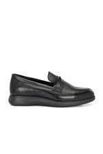 EZRO Men Premium Black Loafers | Classic Slip-On Formal & Casual Shoes | Comfortable Everyday Wear