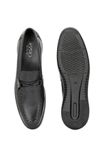 EZRO Men Premium Black Loafers | Classic Slip-On Formal & Casual Shoes | Comfortable Everyday Wear