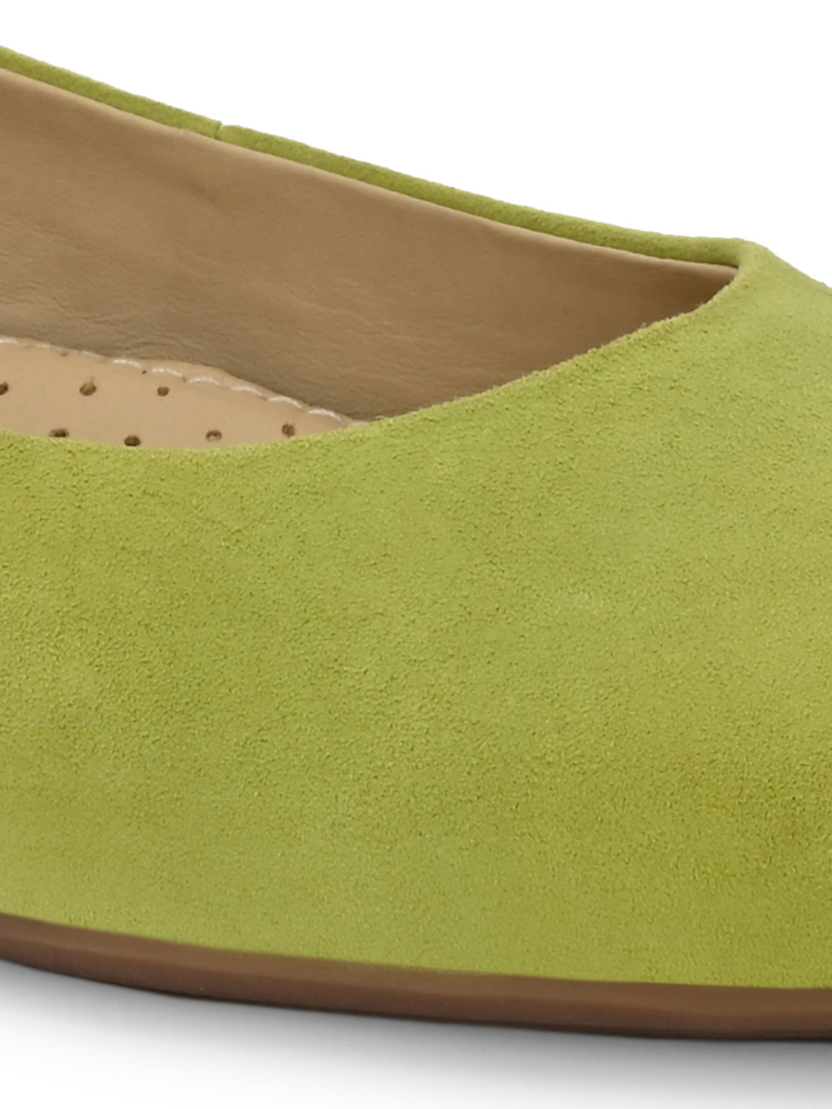EZRO Women Comfortable Parrot Green Ballerina Flats