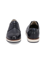 EZRO Men Navy Blue Premium Lace-Up Sneakers | Lightweight Casual, Office & Everyday Comfort Shoes