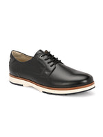 EZRO Men Black Premium Lace-Up Sneakers | Lightweight Casual, Office & Everyday Comfort Shoes
