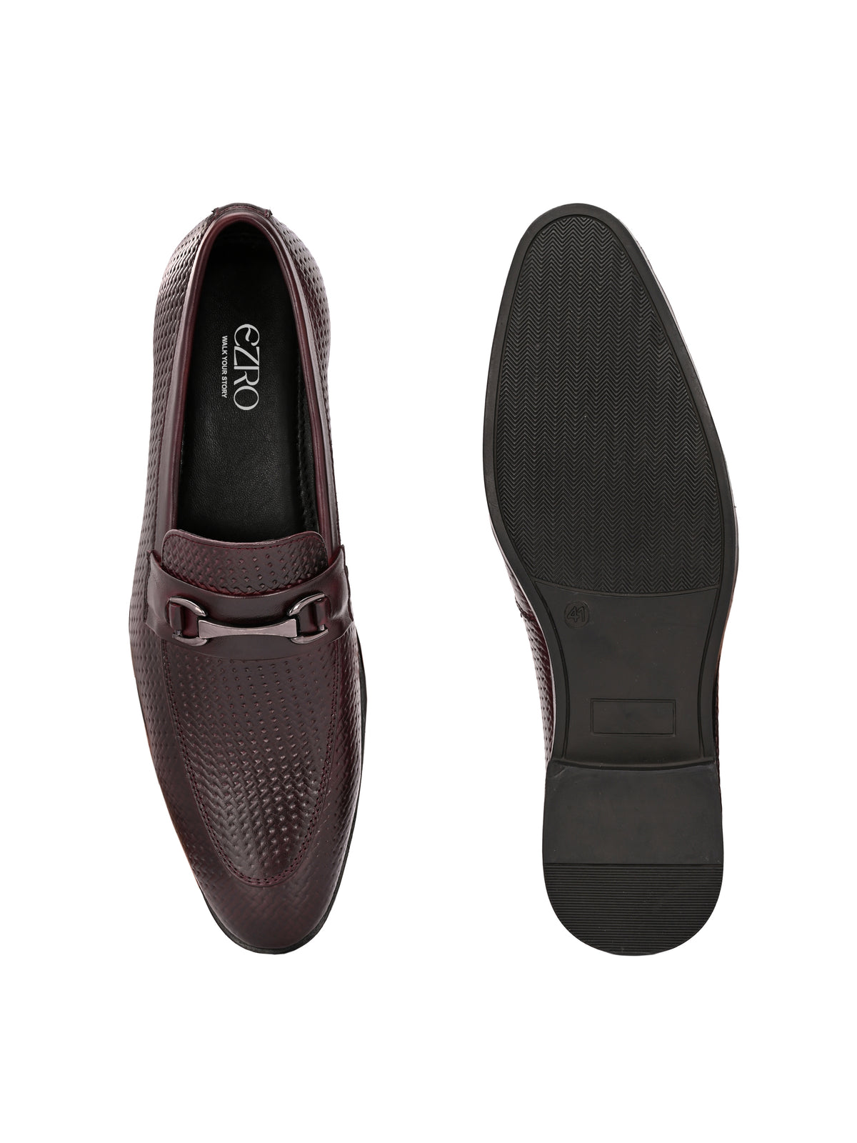 EZRO Men Brown Stylish Moccasins – Comfortable & Elegant Slip-On Shoes for Casual, Office & Everyday Wear
