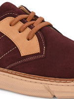 EZRO Men’s Casual Lace-Up Sneakers | Stylish Suede Finish Everyday Shoes