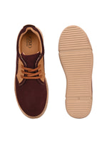 EZRO Men’s Casual Lace-Up Sneakers | Stylish Suede Finish Everyday Shoes
