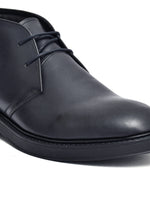 EZRO Men Ankle Navy Blue Boots | Stylish Casual Lace-Up Boots for Everyday Wear