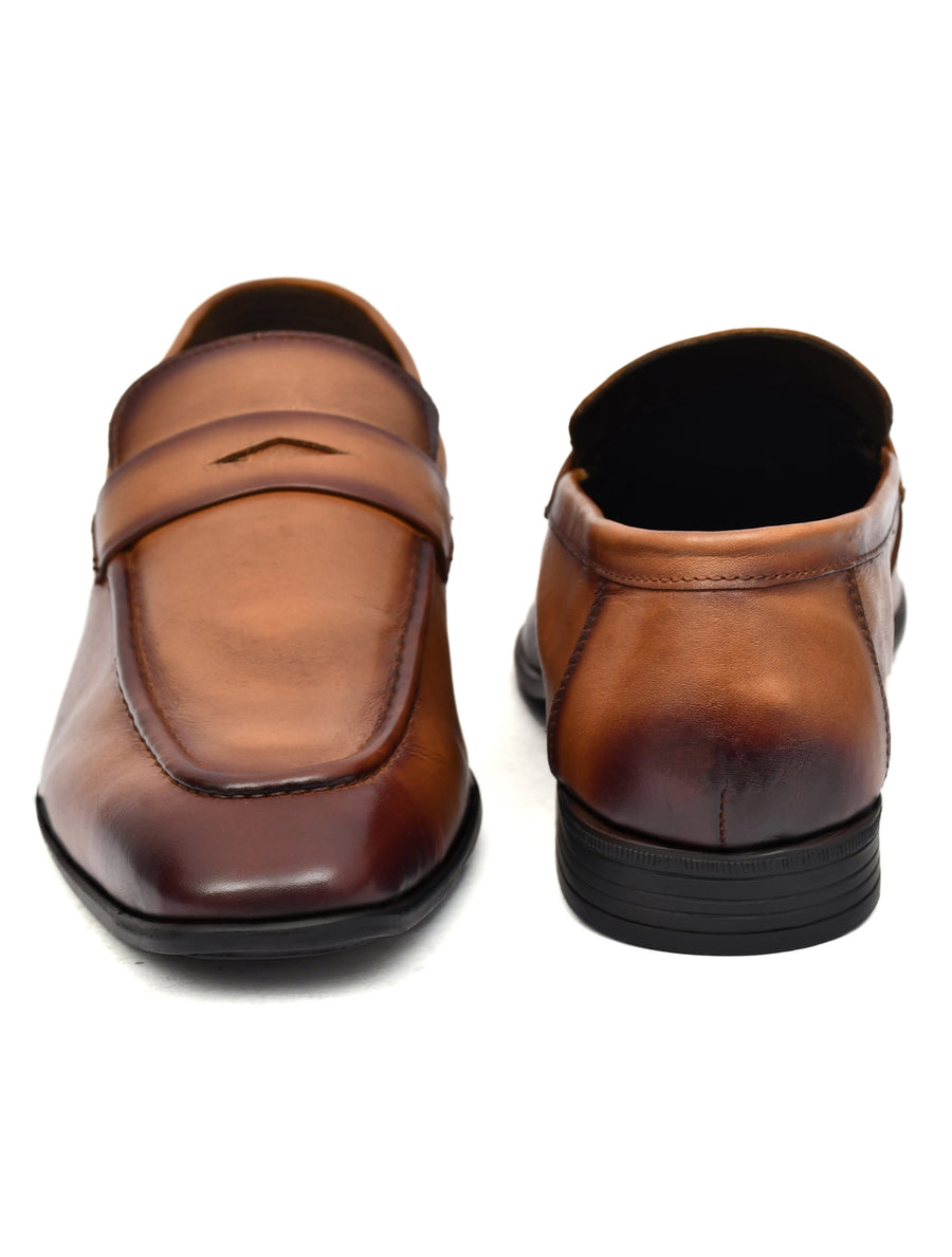 EZRO Men’s Tan Stylish Moccasins – Comfortable & Elegant Slip-On Shoes for Casual, Office & Everyday Wear