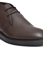 EZRO Men Brown Ankle Boots – Stylish Everyday Footwear