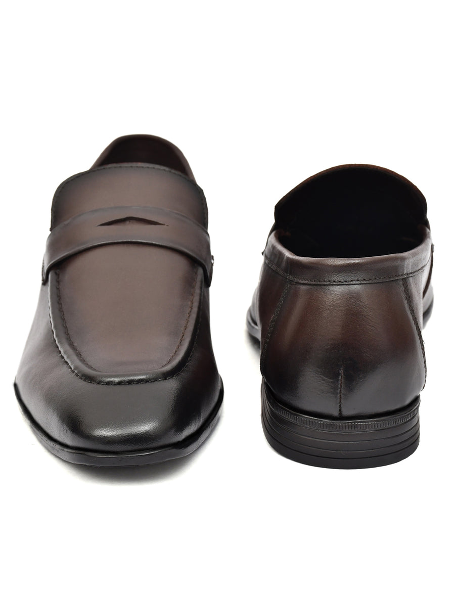 EZRO Elegant Brown Loafers, Effortless Confidence Moccasins for Men