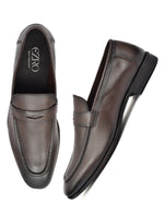 EZRO Elegant Brown Loafers, Effortless Confidence Moccasins for Men
