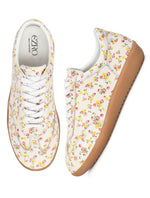 EZRO Women’s Floral Printed Lace-Up Sneakers – Stylish Casual Walking Shoes