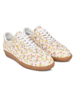 EZRO Women’s Floral Printed Lace-Up Sneakers – Stylish Casual Walking Shoes