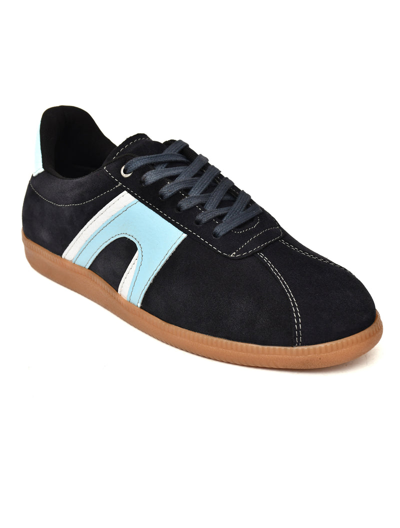 EZRO Men’s Casual Sky Blue Lace-Up Sneakers – Stylish Low-Top Everyday Shoes