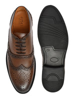 EZRO Men’s Stylish Brown Formal Shoes – Comfortable & Elegant Dress Shoes for Office, Business & Formal Wear