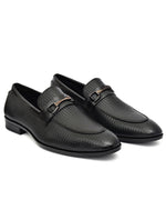EZRO Men Black Stylish Moccasins – Comfortable & Elegant Slip-On Shoes for Casual, Office & Everyday Wear