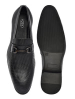 EZRO Men Black Stylish Moccasins – Comfortable & Elegant Slip-On Shoes for Casual, Office & Everyday Wear