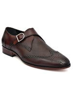 EZRO Men’s Brown Stylish Monk Strap Shoes – Elegant & Comfortable Formal Shoes for Office, Party & Everyday Wear