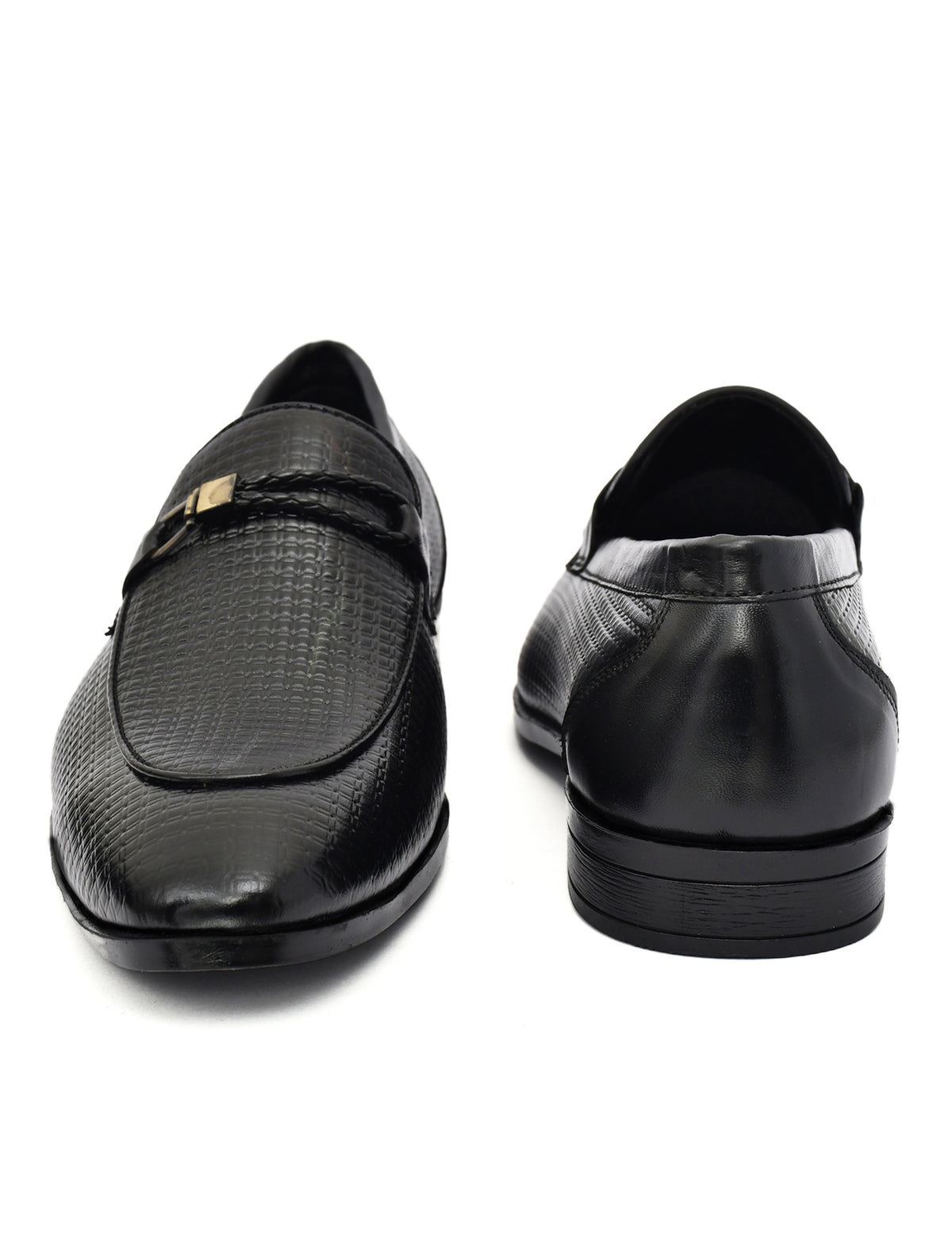 EZRO Men Black Stylish Moccasins – Comfortable & Elegant Slip-On Shoes for Casual, Office & Everyday Wear